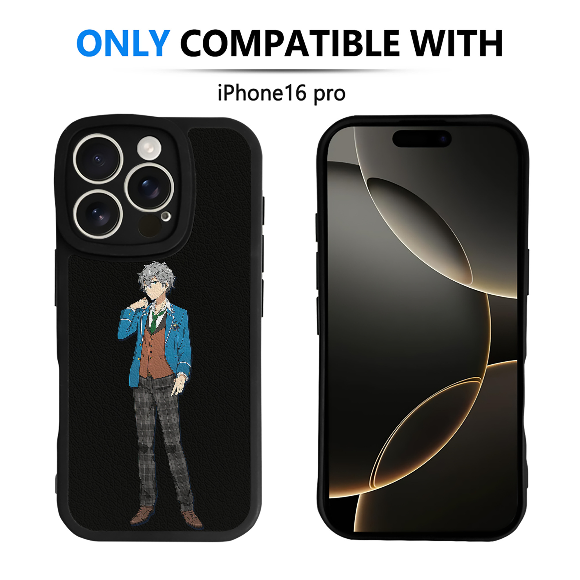 （画像用） あんさんぶるスターズ! Ensemble Stars 【iPhone 16シリーズ対応】シリコンスマホケース（レザー調） 材質：シリコン